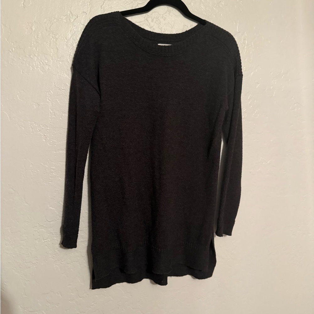 Charcoal grey long sweater